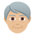 🧓🏼 older person: medium-light skin tone display on JoyPixels